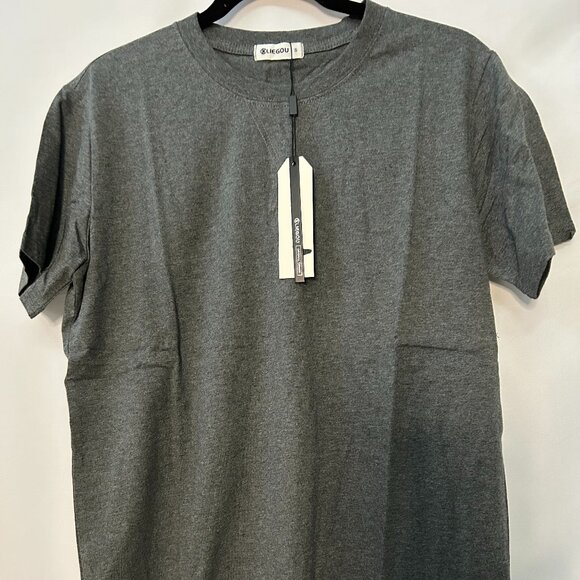 KLIEGOU Men’s Short Sleeve Crew Neck T-Shirt Super Soft Size Small Gray NWT - Picture 1 of 5